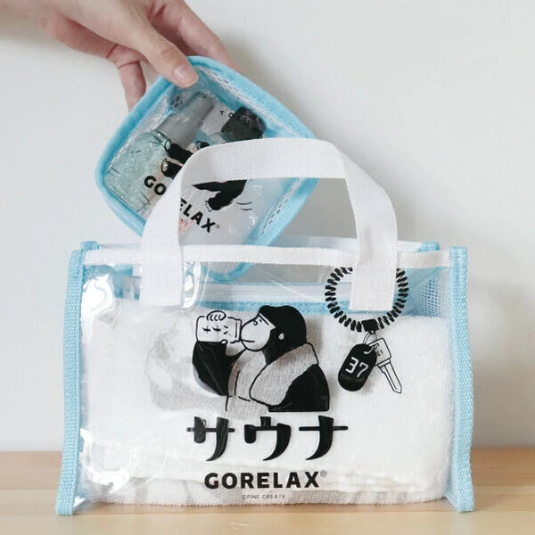 ごリラックス トトノイモード 方型收納袋 ( 藍色 )
