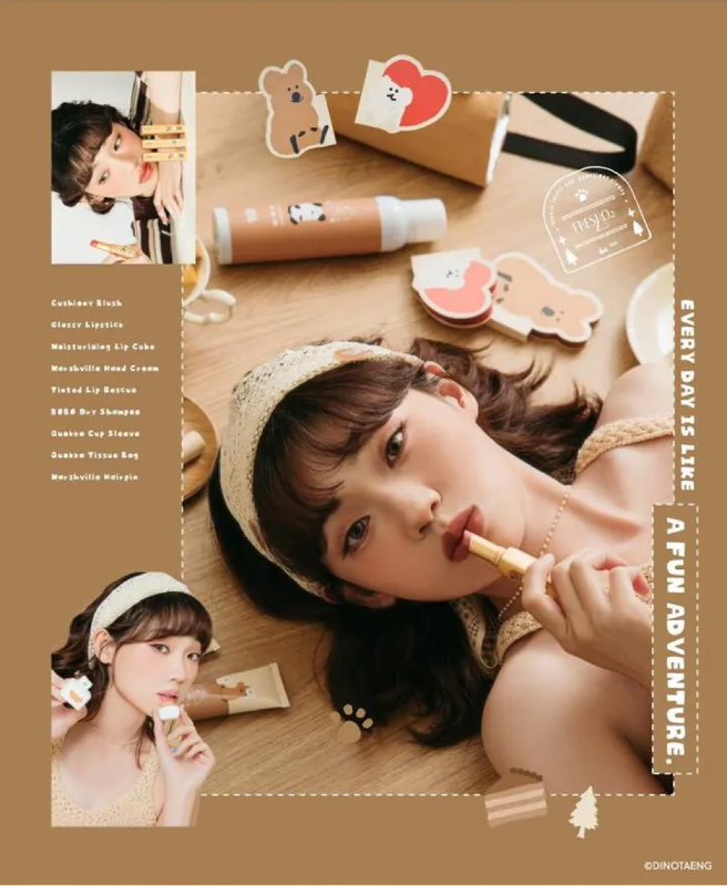 FRESHO2 Dinotaeng 棉花糖腮紅盤