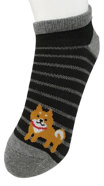 [日本製] 柴犬透氣短襪