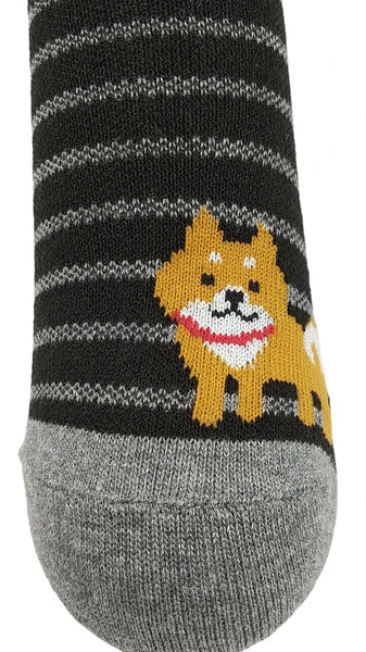 [日本製] 柴犬透氣短襪