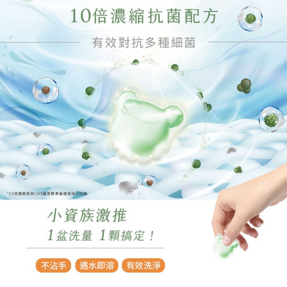 純淨泰迪植萃酵素洗衣膠囊-晨露香