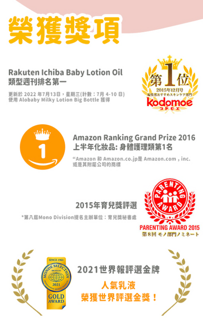 寶寶牛奶潤膚乳液 無香款