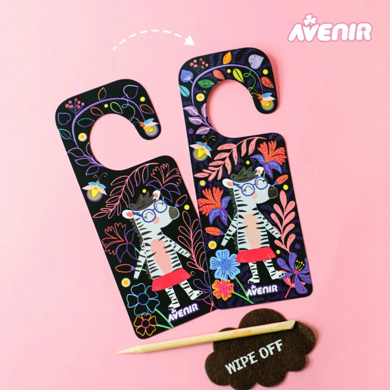 DIY門把掛牌刮畫 動物款