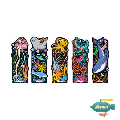 DIY刮畫 書籤 海洋世界