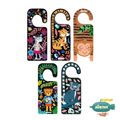 DIY門把掛牌刮畫 動物款