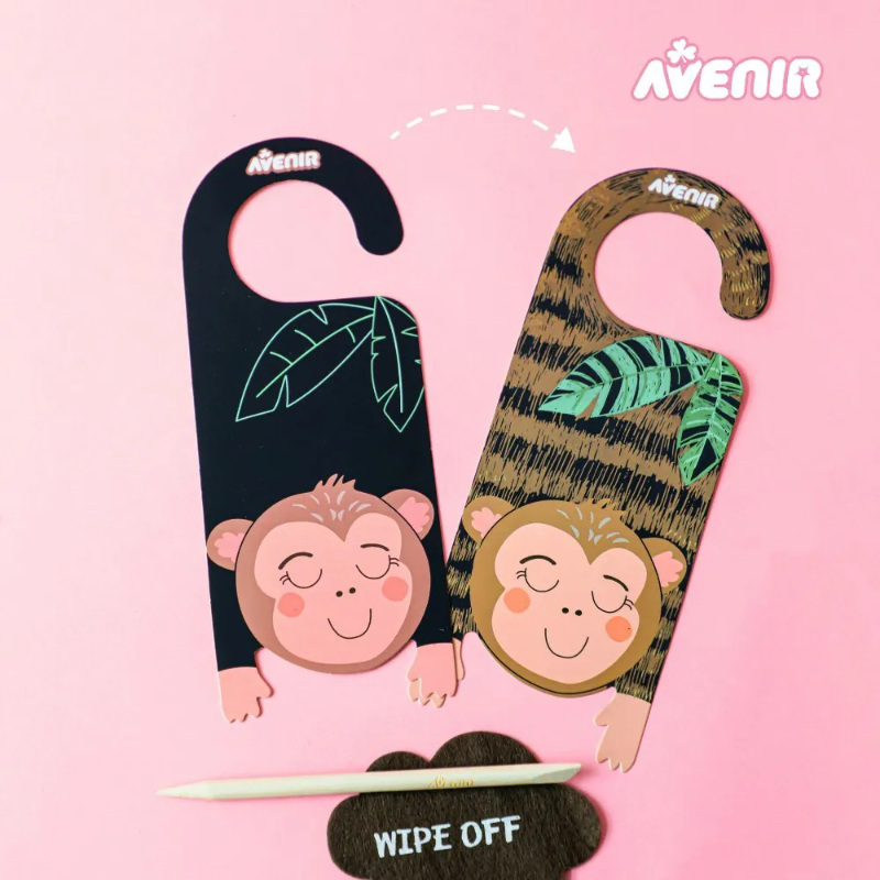 DIY門把掛牌刮畫 動物款