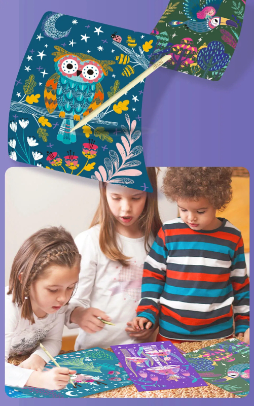 經典紓壓刮畫本