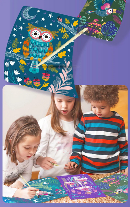 經典紓壓刮畫本