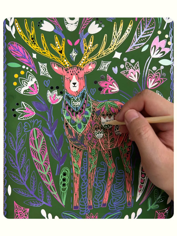 經典紓壓刮畫本