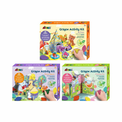 樹葉蠟筆著色套裝