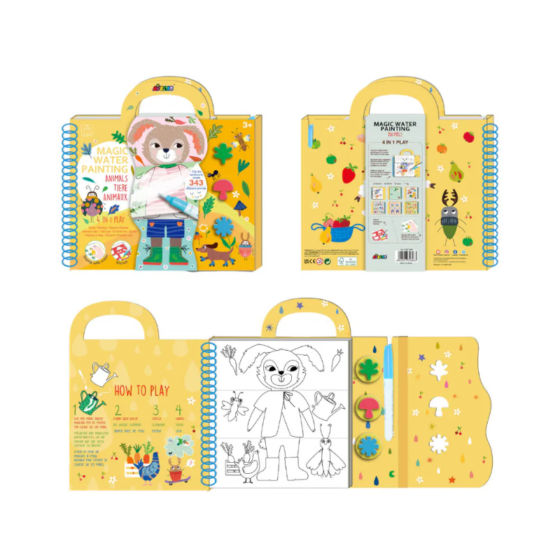 我的神奇水畫冊4合1