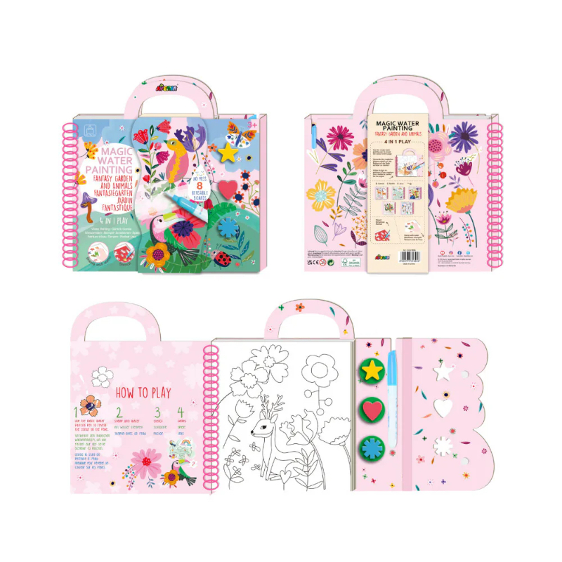 我的神奇水畫冊4合1