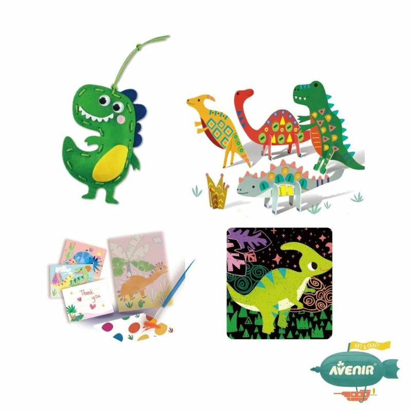 精選4合1趣味套裝 恐龍世界款