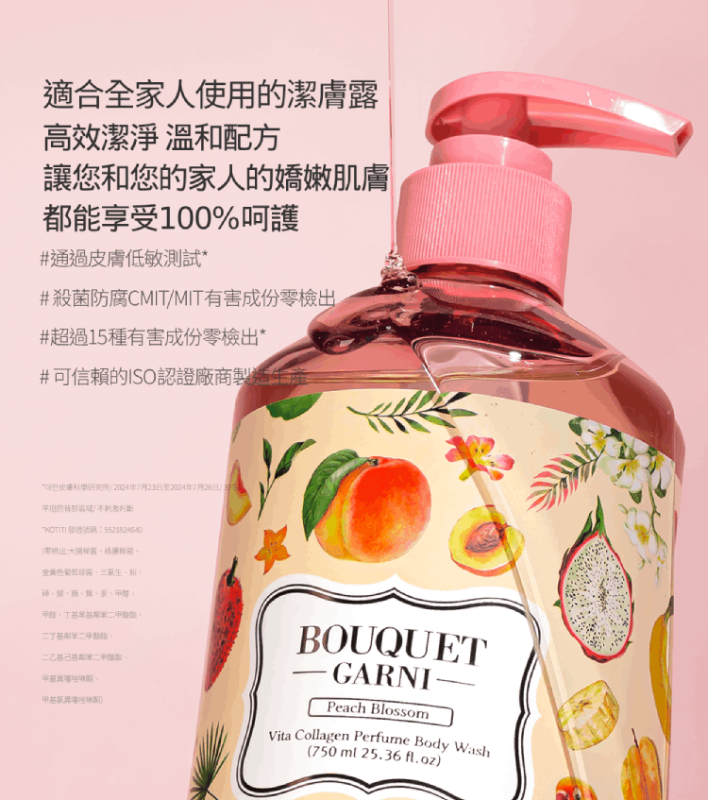 維他膠原Q嫩潔膚露 蜜桃香