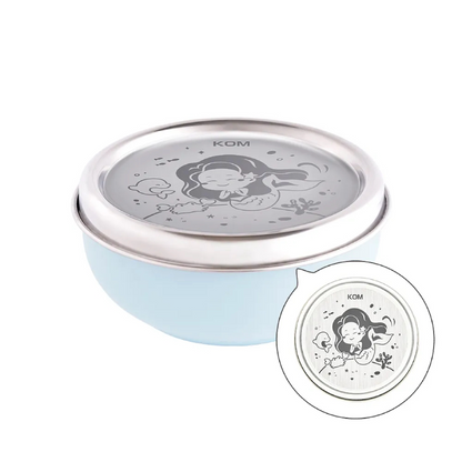 316不鏽鋼兒童磨砂隔熱碗 3入組