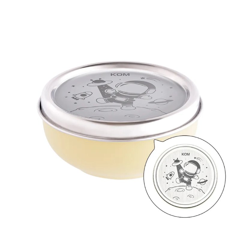 316不鏽鋼兒童磨砂隔熱碗 3入組