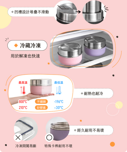 可微波不鏽鋼便當盒