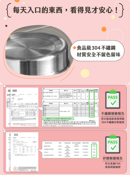 可微波不鏽鋼便當盒