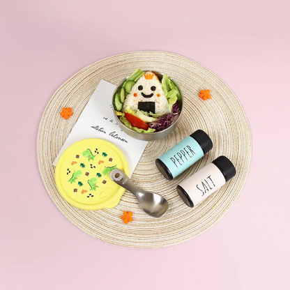 雙層不鏽鋼矽膠密封兒童碗 3入組