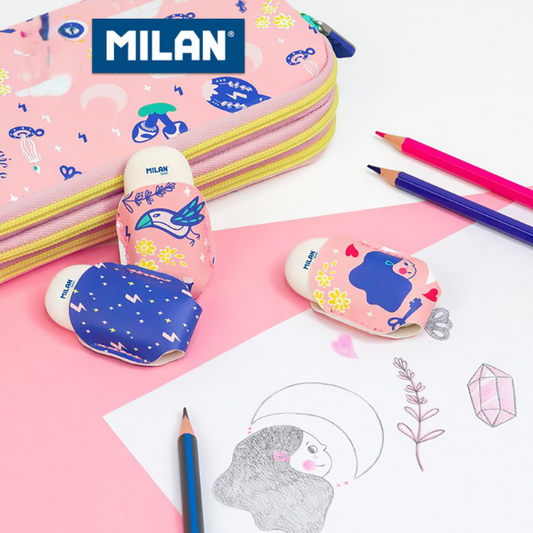 橢圓橡皮擦皮套組 魔法少女2入組