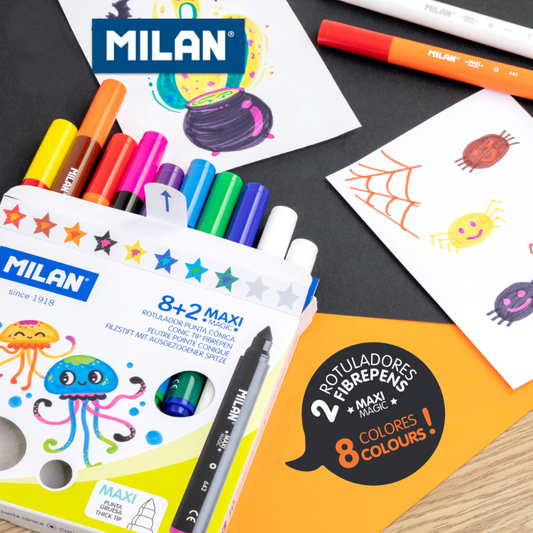 魔法變色彩色筆 粗筆桿8+2色