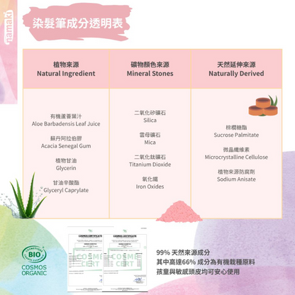 夢幻雙色兒童染髮筆