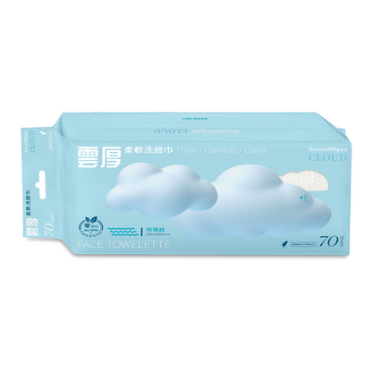 雲厚柔軟洗臉巾